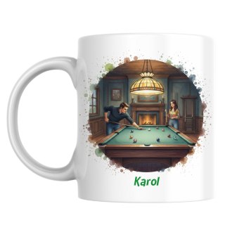Kubek Gra w bilarda z dowolnym imieniem