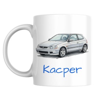 Kubek Honda Civic VI srebrna z dowolnym imieniem