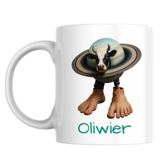 Kubek La Vaca Saturno Saturnita brainrot z dowolnym imieniem
