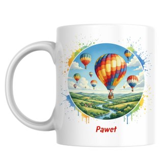 Kubek Lot balonem z dowolnym imieniem