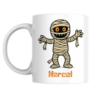 Kubek Mumia Halloween z dowolnym imieniem