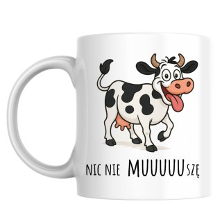 Kubek Nic nie muszę - szalona krowa