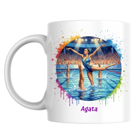 Kubek Pływanie artystyczne synchroniczne z dowolnym imieniem