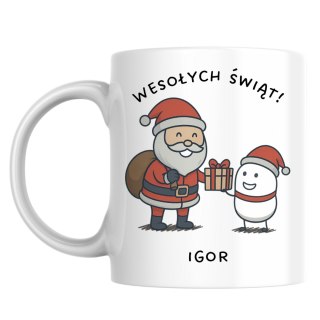 Kubek Prezent od Mikołaja z dowolnym imieniem