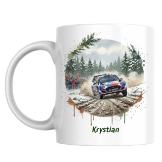 Kubek Rajdy samochodowe (WRC) z dowolnym imieniem