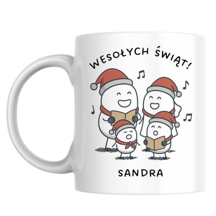 Kubek Rodzinne kolędowanie z dowolnym imieniem