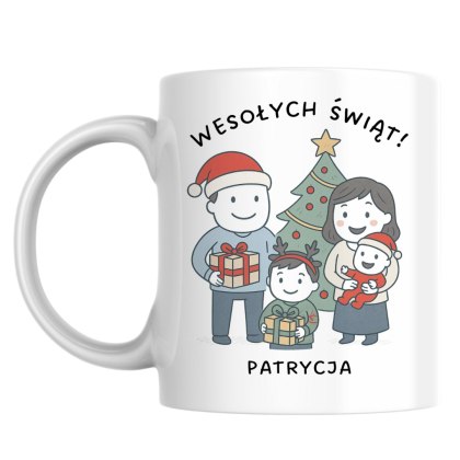 Kubek Rodzinne święta z dowolnym imieniem