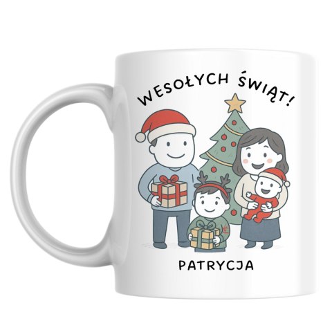 Kubek Rodzinne święta z dowolnym imieniem
