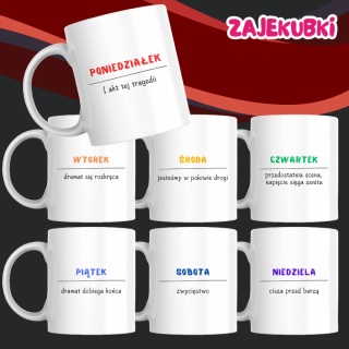 Zestaw 7 kubków Dramat w 7 aktach