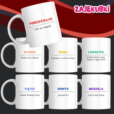 Zestaw 7 kubków Dramat w 7 aktach
