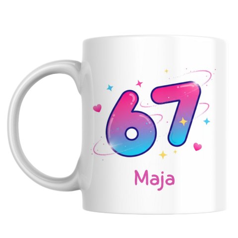 Kubek Six seven 67 TikTok z dowolnym imieniem