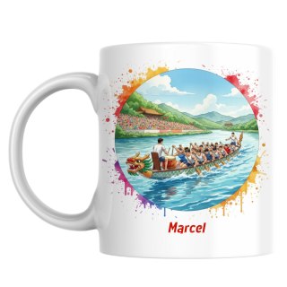 Kubek Smocze łodzie - dragon boat z dowolnym imieniem