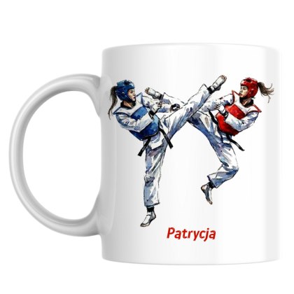 Kubek Taekwondo kobiety z dowolnym imieniem