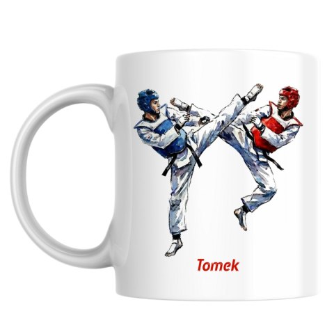 Kubek Taekwondo mężczyźni z dowolnym imieniem