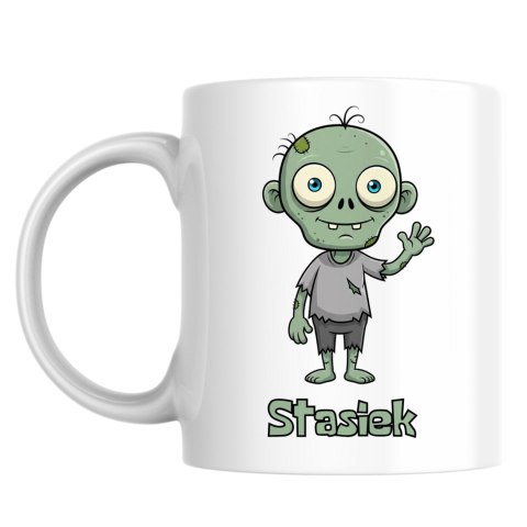 Kubek Uroczy zombie Halloween z dowolnym imieniem