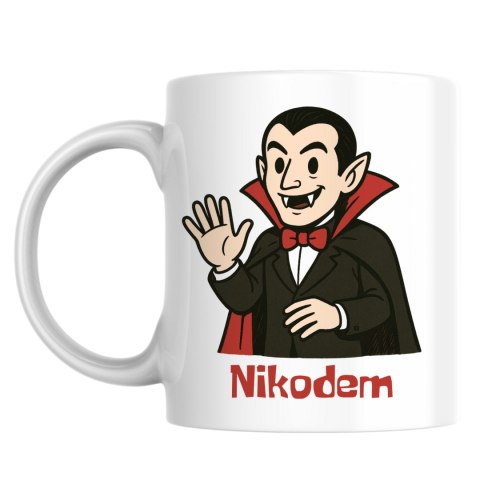 Kubek Wampir Halloween z dowolnym imieniem