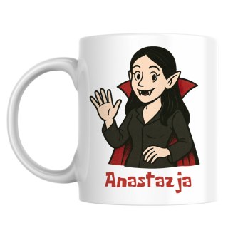 Kubek Wampirzyca Halloween z dowolnym imieniem