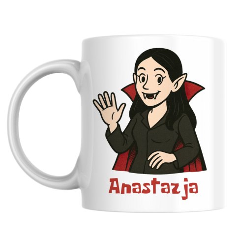 Kubek Wampirzyca Halloween z dowolnym imieniem