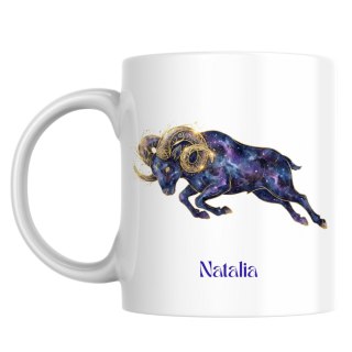 Kubek Znak zodiaku baran z dowolnym imieniem