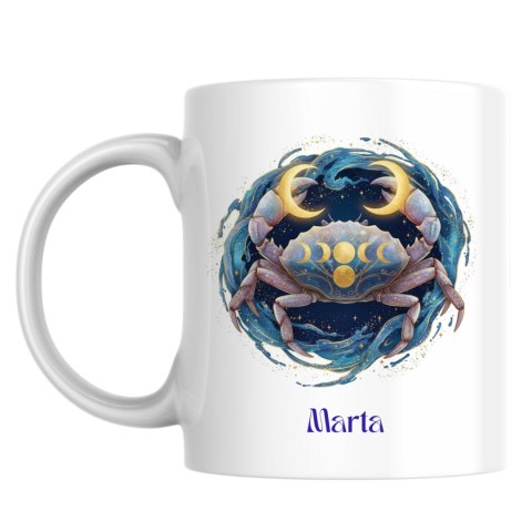 Kubek Znak zodiaku rak z dowolnym imieniem
