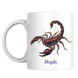 Kubek Znak zodiaku skorpion z dowolnym imieniem