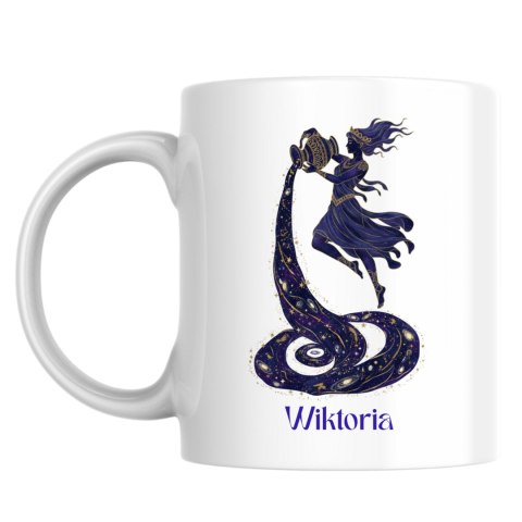 Kubek Znak zodiaku wodnik z dowolnym imieniem