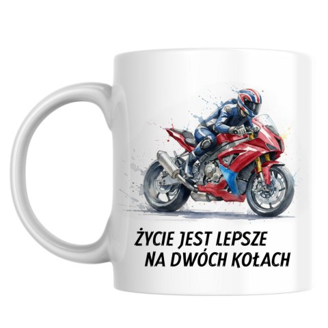 Kubek Życie jest lepsze na dwóch kołach