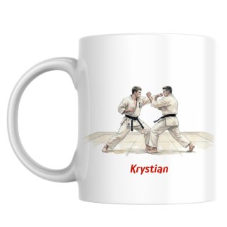 Kubek dla karateki z dowolnym imieniem