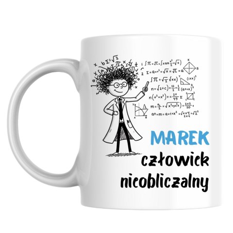 Kubek dla matematyka człowiek nieobliczalny z dowolnym imieniem