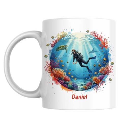 Kubek dla nurka z dowolnym imieniem