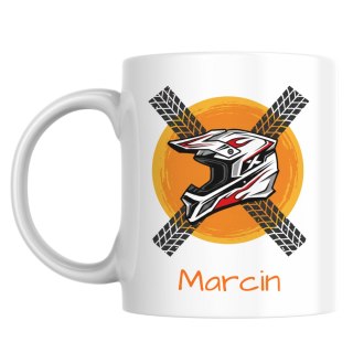 Kubek fana Motocross enduro z dowolnym imieniem