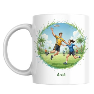 Kubek frisbee z dowolnym imieniem