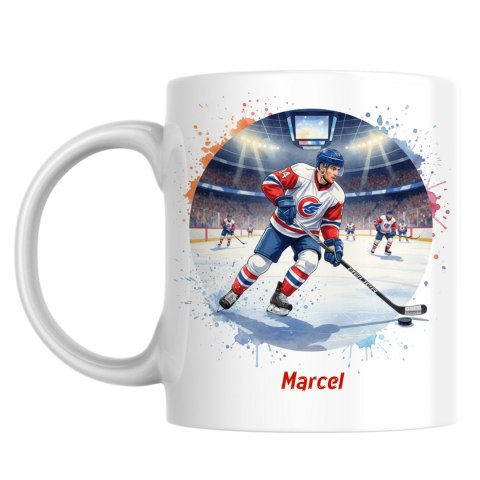 Kubek hokej na lodzie z dowolnym imieniem