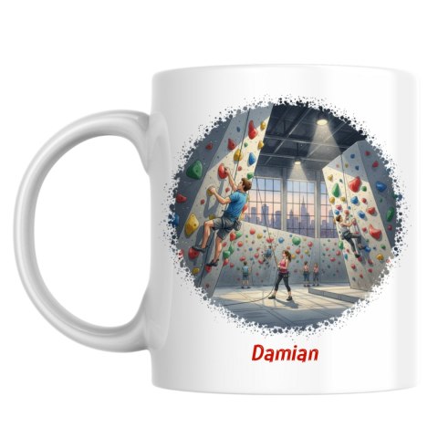 Kubek ścianka wspinaczkowa z dowolnym imieniem