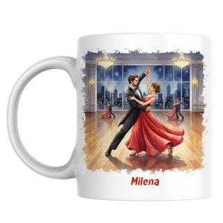 Kubek taniec towarzyski z dowolnym imieniem