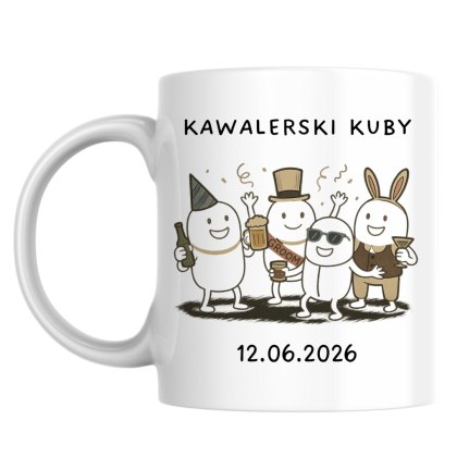 Kubek wieczór kawalerski z dowolną datą