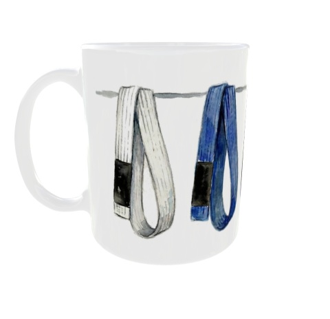 Kubek z pasami BJJ - Brazyliskie jiu jitsu