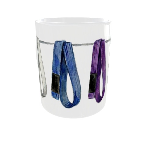 Kubek z pasami BJJ - Brazyliskie jiu jitsu