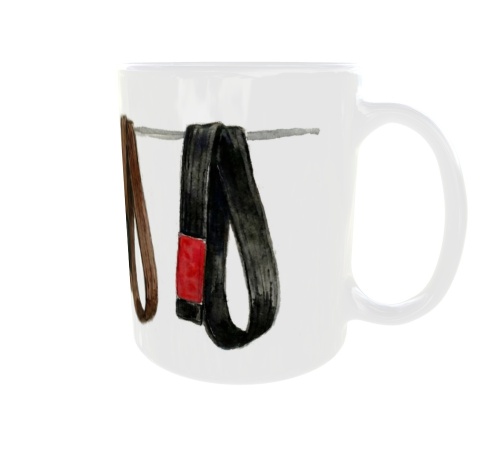 Kubek z pasami BJJ - Brazyliskie jiu jitsu