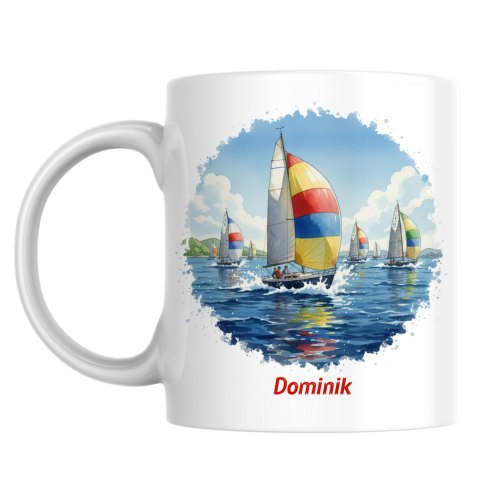 Kubek żaglówki z dowolnym imieniem