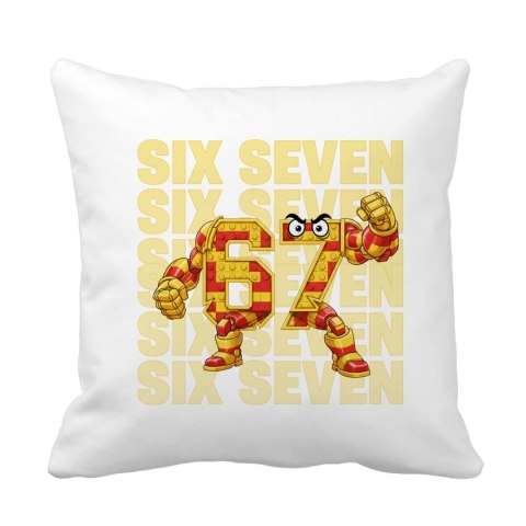 Poduszka 67 Six seven z klocków