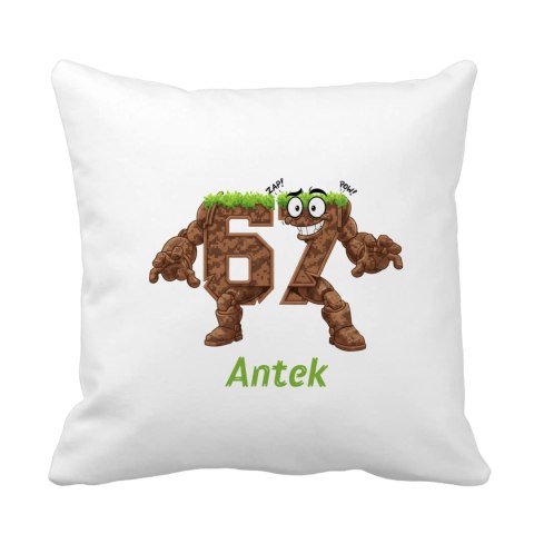Poduszka 67 Sixty-seven ziemia z dowolnym imieniem