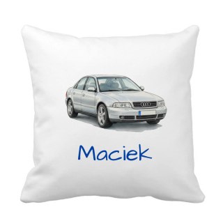Poduszka Audi A4 B5 srebrny sedan z dowolnym imieniem