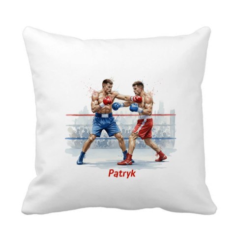Poduszka Bokserzy z dowolnym imieniem
