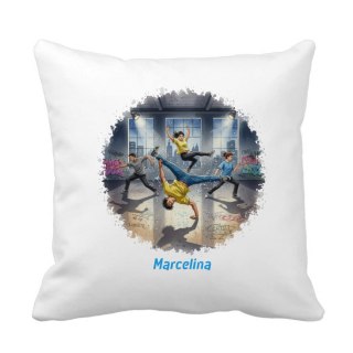 Poduszka Breakdance z dowolnym imieniem