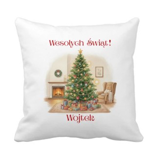 Poduszka Choinka bożonarodzeniowa z dowolnym imieniem