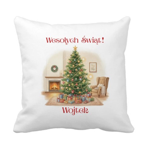 Poduszka Choinka bożonarodzeniowa z dowolnym imieniem