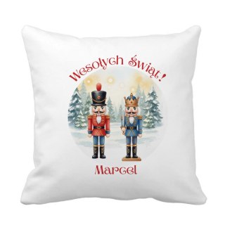 Poduszka Dziadek do orzechów z dowolnym imieniem