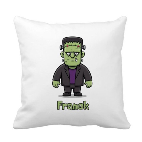 Poduszka Frankenstein Halloween z dowolnym imieniem