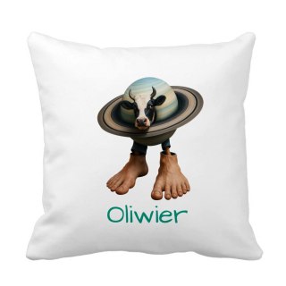 Poduszka La Vaca Saturno Saturnita brainrot z dowolnym imieniem